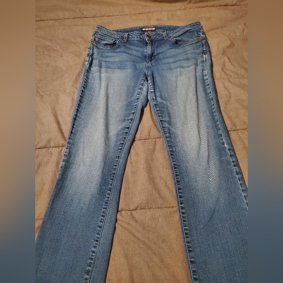 Tommy Hilfiger Jeans Women's 12 Reg Blue Straight Leg Med Wash Cotton 2015 - Picture 1 of 12